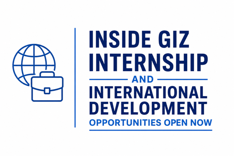 Inside GIZ Internship and International Development Opportunities