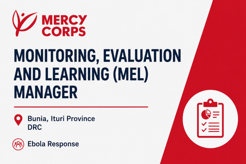 Mercy Corps MEL Manager Jobs 2026 | Monitoring, Evaluation and Learning Careers in Humanitarian Response