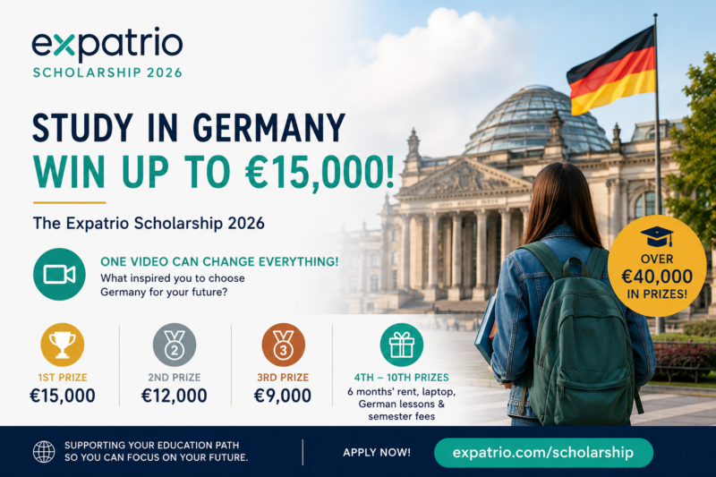 Expatrio Scholarship 2026 in Germany: Win Up to €15,000 to Support Your Studies