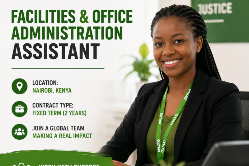 Oxfam International Facilities and Office Administration Assistant Jobs 2026 in Nairobi | Apply Now
