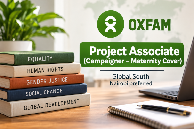 Project Associate (Campaigner – Maternity Cover) at Oxfam | Global South