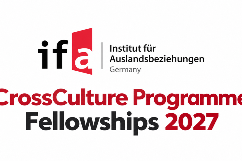 IFA CrossCulture Programme Fellowships 2027 in Germany: Apply Now