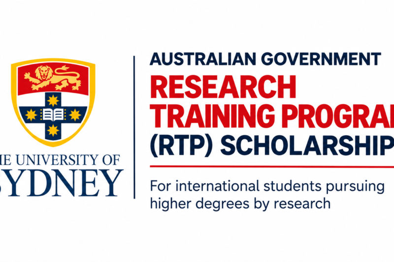 Australian Government Research Training Program (RTP) Scholarships 2027 – Fully Funded Research Scholarships at the University of Sydney