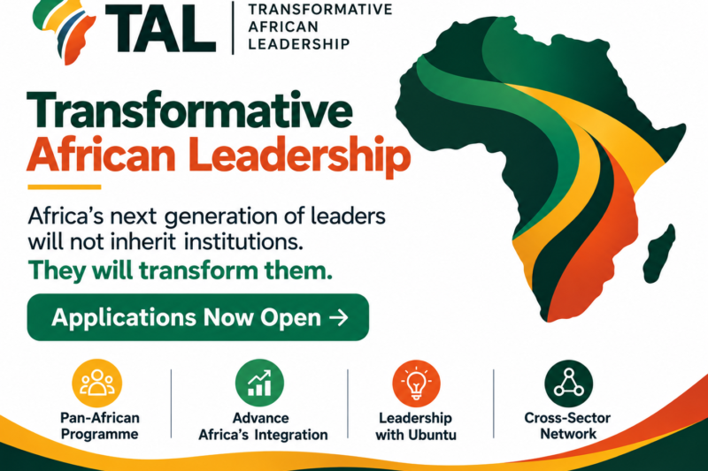 Transformative African Leadership (TAL) Programme 2026 | Pan-African Executive Leadership Opportunity