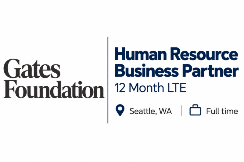 Gates Foundation Human Resource Business Partner Job in the USA 2026 | Salary Up to $235,900