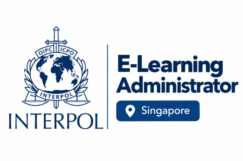 INTERPOL E-Learning Administrator Jobs 2026 in Singapore – Apply Before 8 November