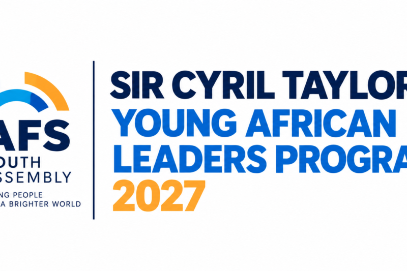 Sir Cyril Taylor Young African Leaders Program 2027: Fully Funded Opportunity